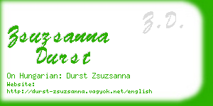 zsuzsanna durst business card